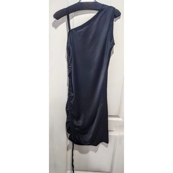 Nwt T By Alexander Wang | Drape Dress In Black - Picture 4 of 10